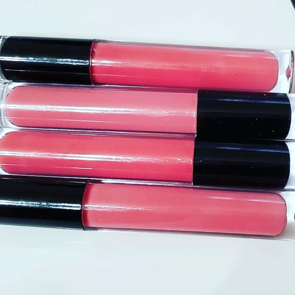Nude Lipgloss 5 Gloss Bundle Women Lipstick Makeup - Picture 6 of 8